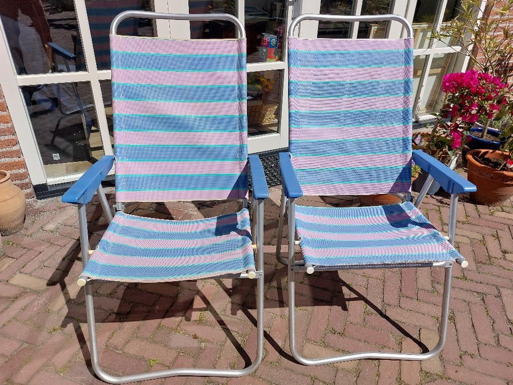 Opklapbare tuinstoelen, Tuin en Terras, Ophalen, Gebruikt, Kunststof, Inklapbaar