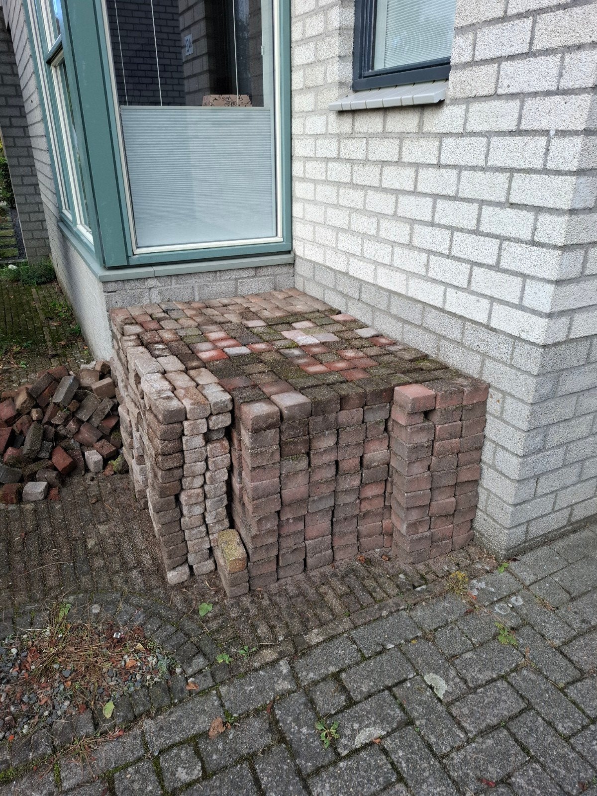 Gebruikte bakstenen voor tuin of bestrating, Ophalen, Gebruikt, Bakstenen