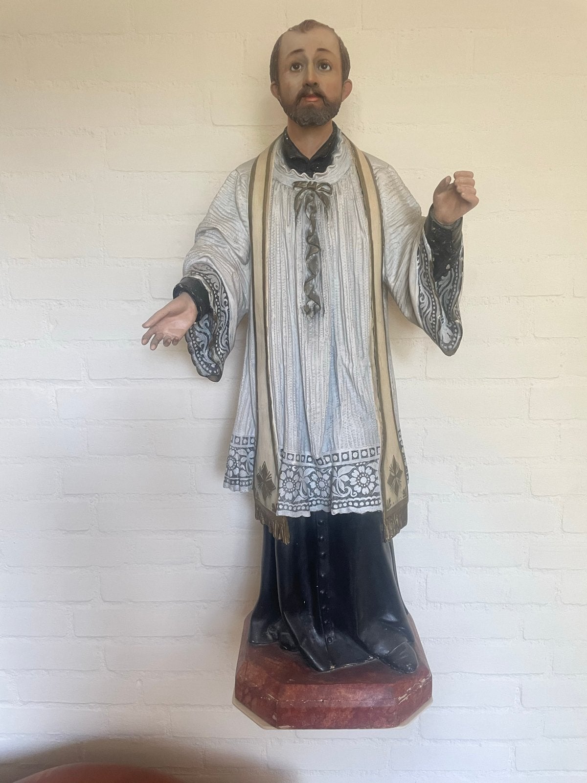 Beeld Heilige Franciscus Xaverius - Jezuïeten Missionaris, Antiek en Kunst, Antiek | Religie, Ophalen