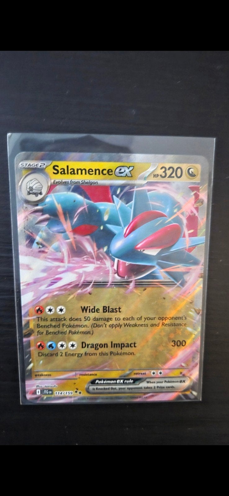 Salamence EX 114/159 Pokémon kaart, Ophalen of Verzenden