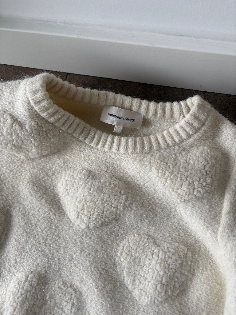 Te koop; Fabienne Chapot trui, Kleding | Dames, Truien en Vesten, Ophalen, Wit, Maat 42/44 (L), Zo goed als nieuw
