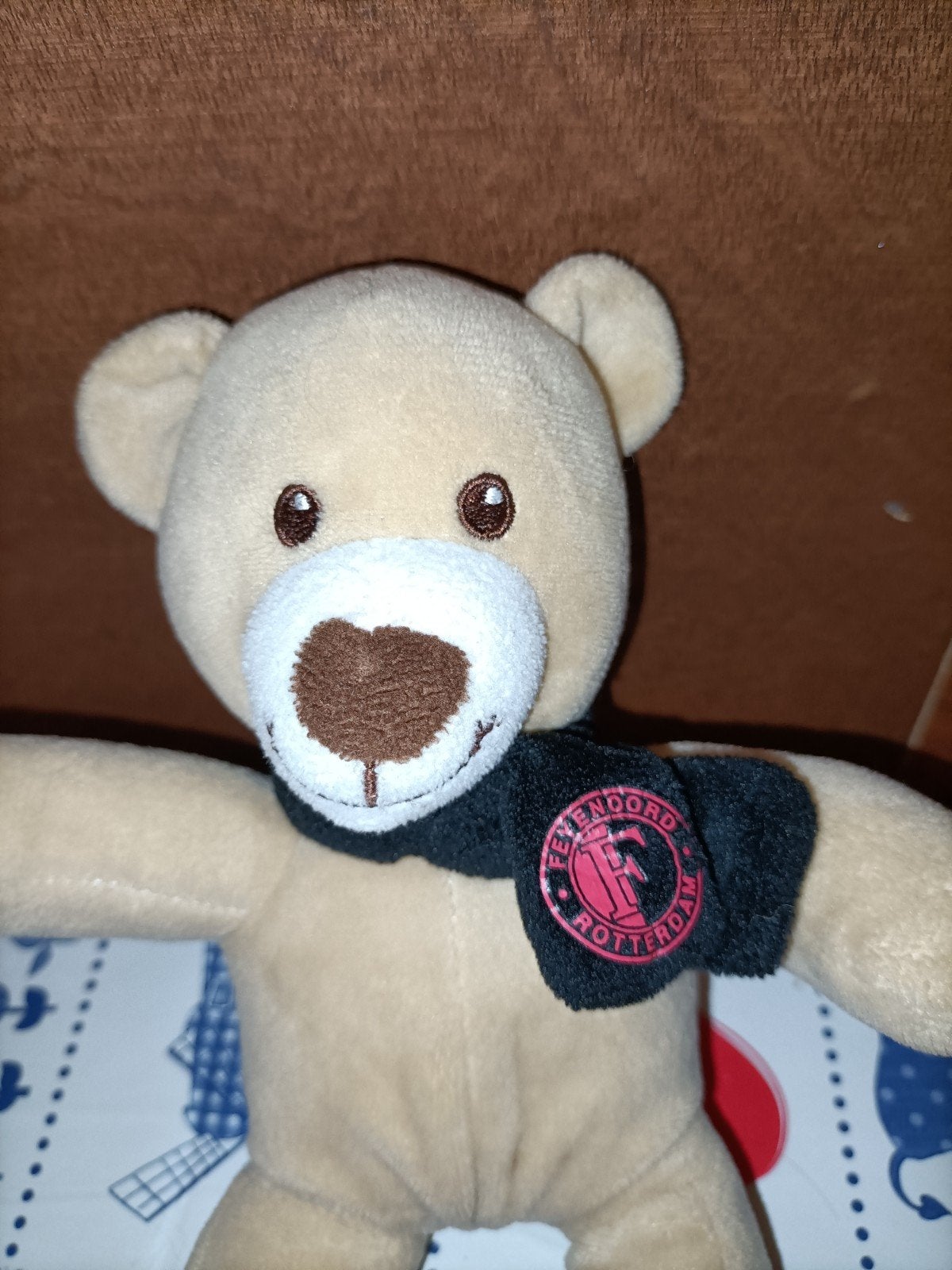 Feyenoord beer knuffel met sjaal 23 cm groot, Kinderen en Baby's, Speelgoed | Knuffels en Pluche, Ophalen of Verzenden, Gebruikt