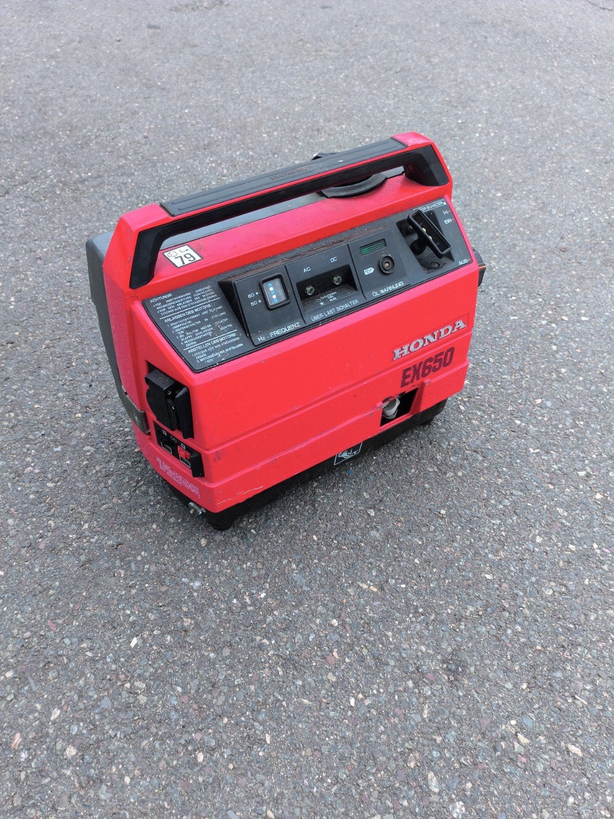 Generator Honda  Benzine 4 takt EX650, Ophalen of Verzenden, Gebruikt, Minder dan 5 kVA, Benzine