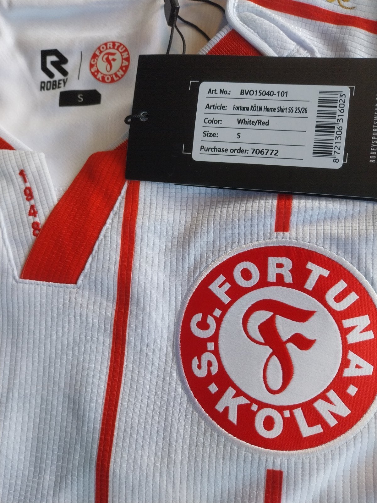 Fortuna Köln thuisshirt 2025/26 maat M, Maat M, Verzenden, Nieuw, Shirt