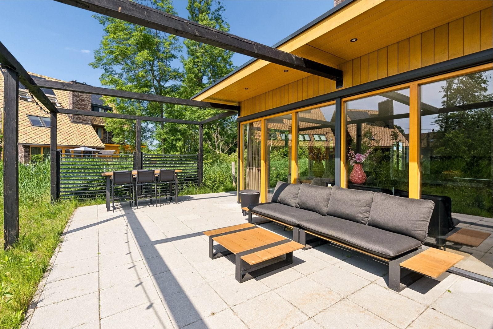 Tierra Outdoor loungeset 4 en 2-zits + bartafel en 6 krukken, Tuin en Terras, Tuinsets en Loungesets, Ophalen, Gebruikt, Meer dan 8 zitplaatsen