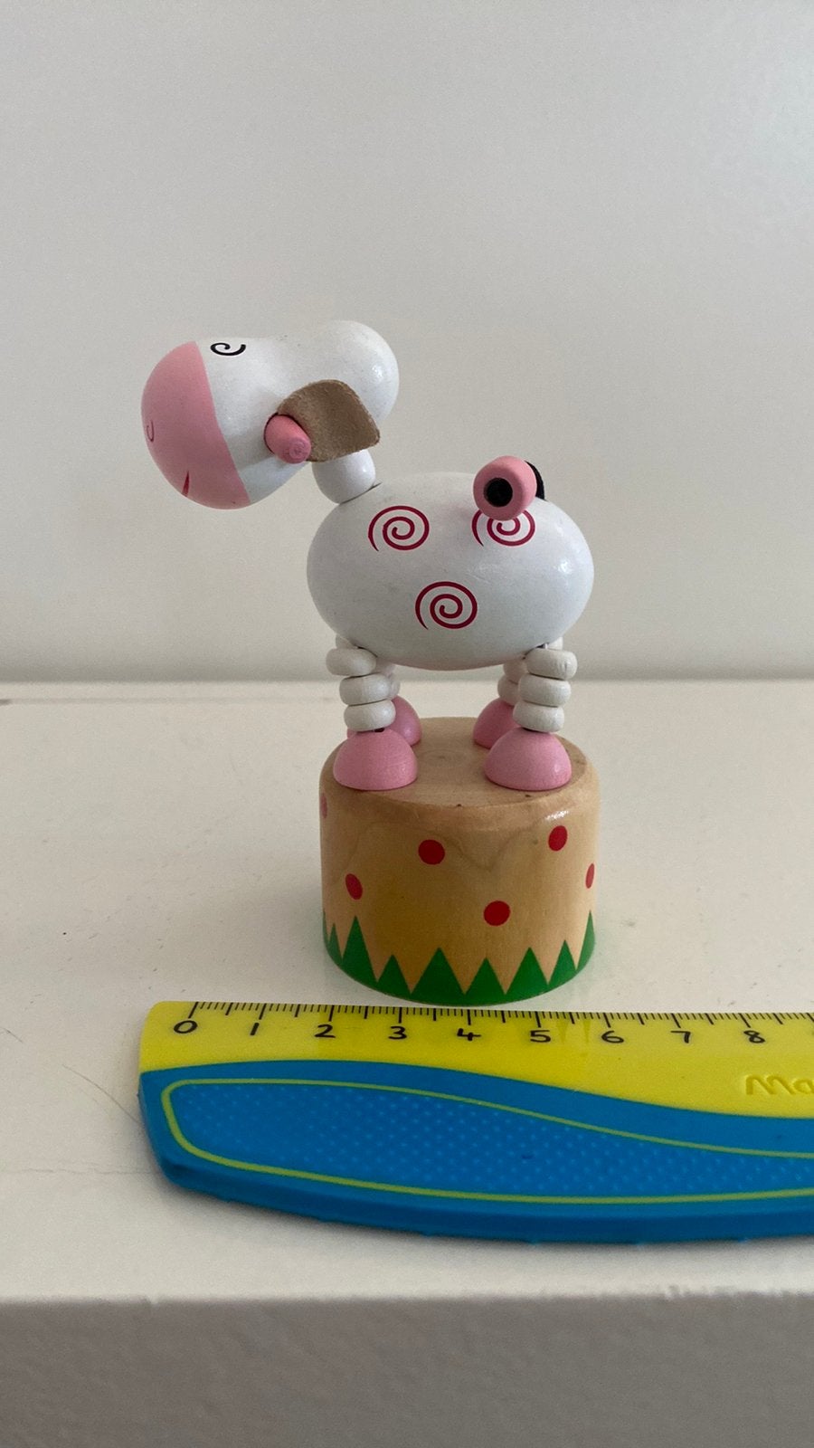 Houten drukpoppetje schaap, Ophalen, Zo goed als nieuw
