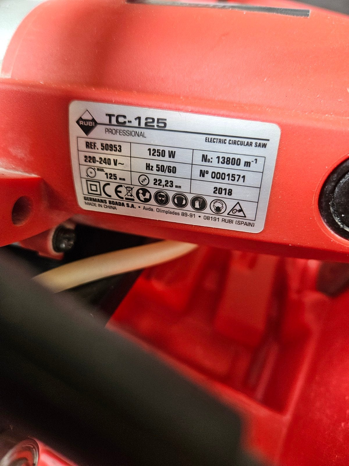 Rubi TC 125 tegelzaagmachine Kit, ., Rubi, Zo goed als nieuw, .