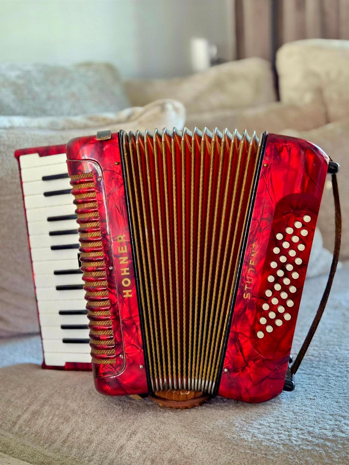Hohner Student Accordeon, Ophalen, Overige formaten, Toetsaccordeon, Zo goed als nieuw