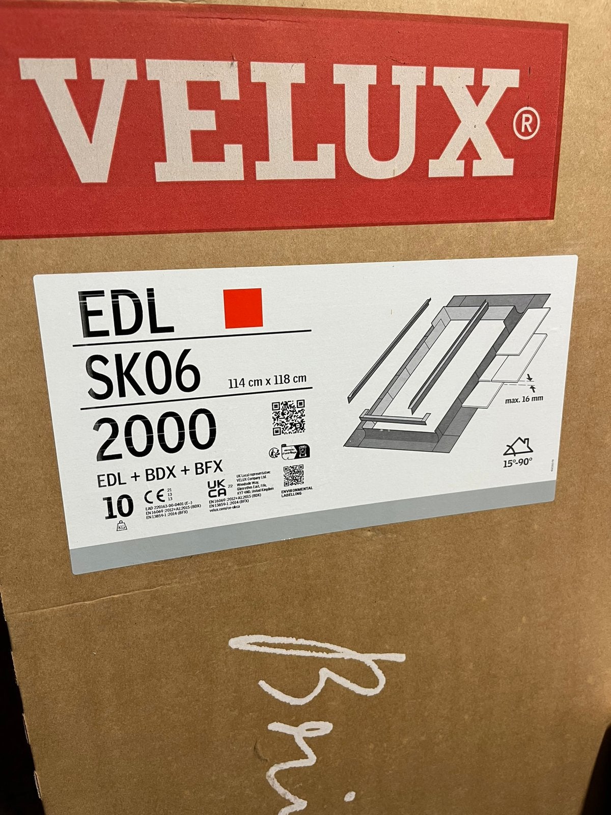EDL SK06 2000, velux gootstuk, Ophalen, 80 tot 120 cm, 80 tot 120 cm, Nieuw