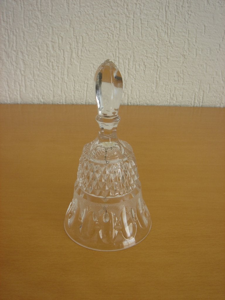 Kristallen tafelbel    Hoogte 17 cm, Ophalen of Verzenden
