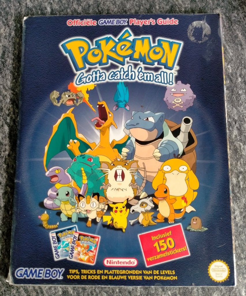 officiële gameboy player's guide pokémon gotta catch em all, Gebruikt, 1 speler, Vanaf 3 jaar, Ophalen