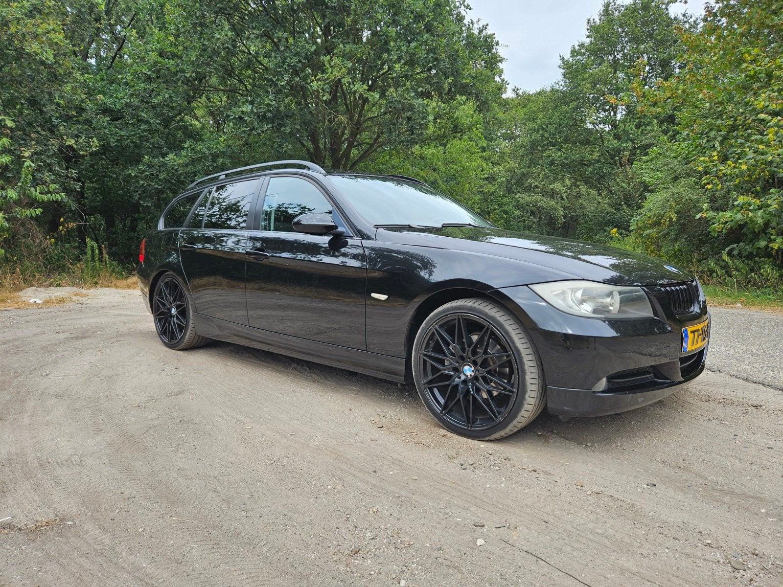 BMW 3-Serie 2.0 318 I Touring 2007 Zwart, Auto's, 13 km/l, Achterwielaandrijving, 4 cilinders, 129 pk