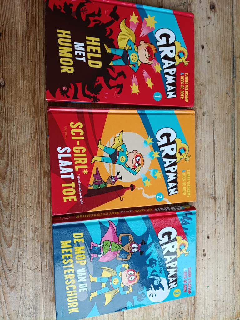 3 boeken van Grapman - Tjibbe Veldkamp, Boeken, Ophalen of Verzenden, Zo goed als nieuw, Tjibbe Veldkamp & Kees de Boer, Fictie algemeen