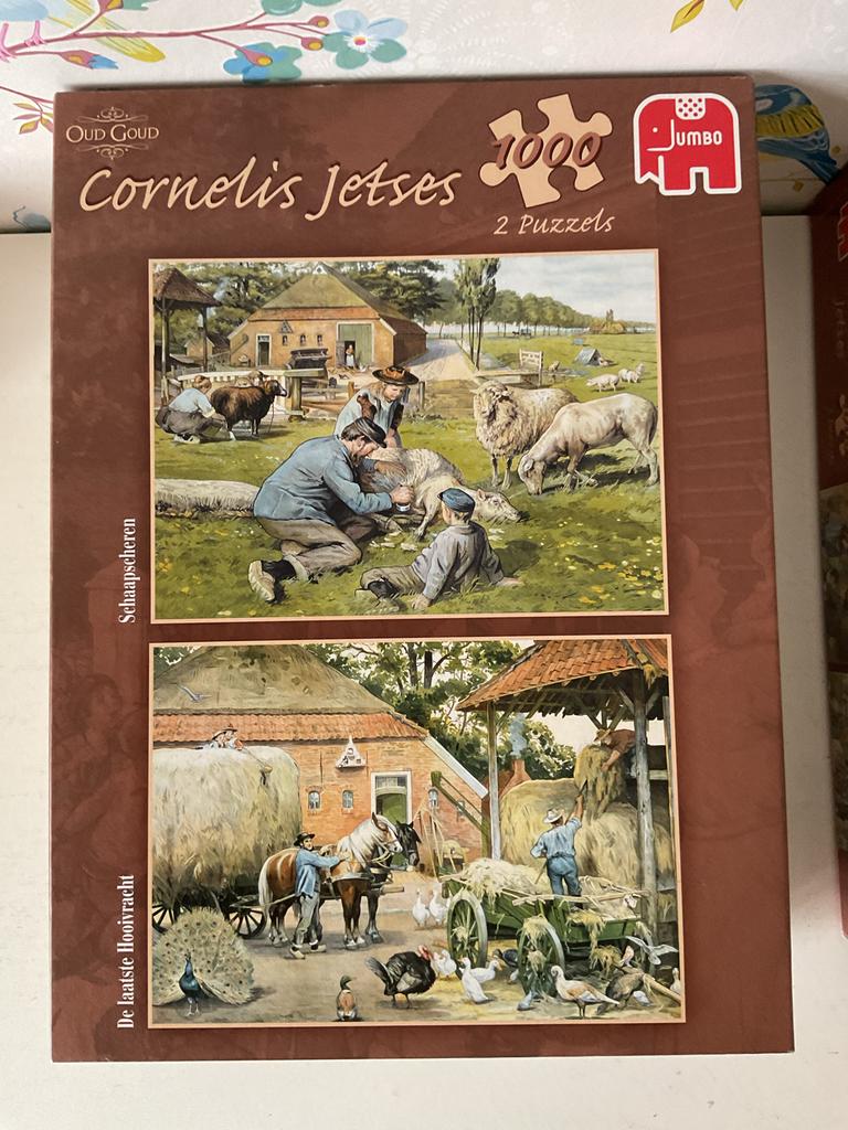 2  leuke Ot en Sien puzzels 1000 stukjes - Compleet en goed, Ophalen of Verzenden, 500 t/m 1500 stukjes, Gebruikt, Legpuzzel