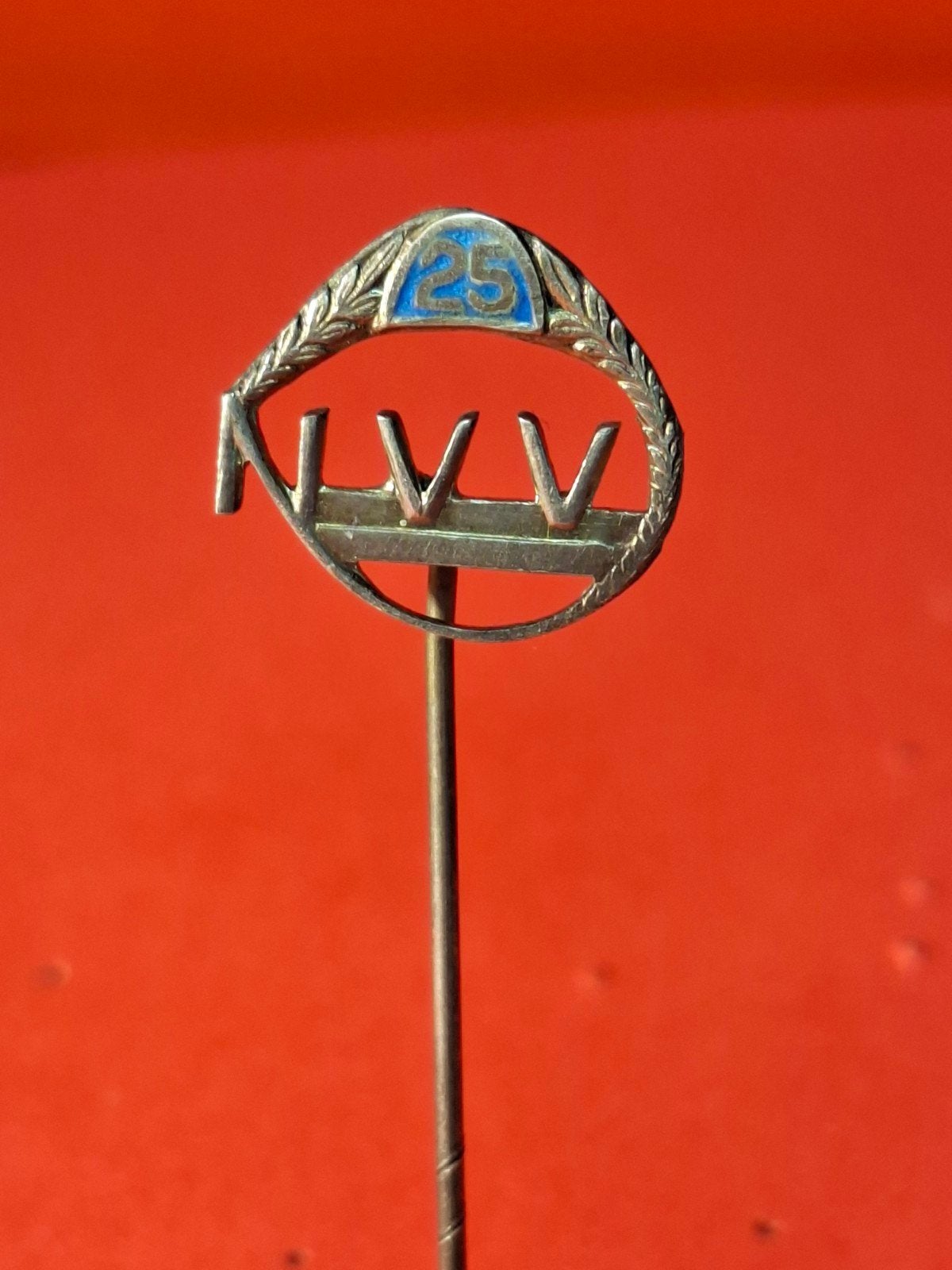 ZILVEREN SPELD NVV 25 jaar, Verzamelen, Ophalen of Verzenden, Gebruikt