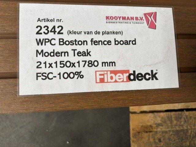 WPC Boston fence board Modern Old Teak 21x150x1780 mm, Tuin en Terras, Palen, Balken en Planken, Ophalen, Nieuw, 250 cm of meer