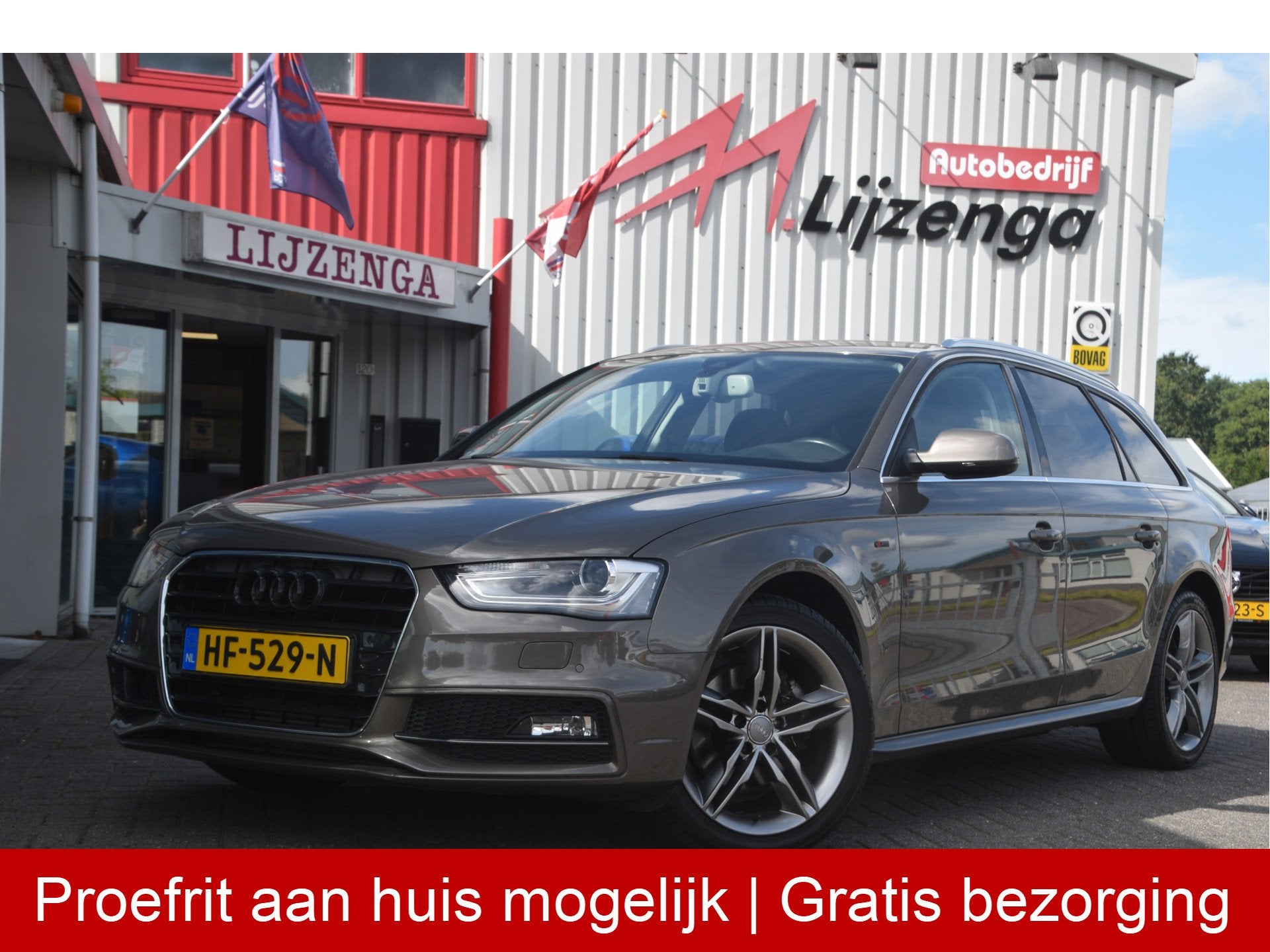 Audi A4 Avant 2.0 TDI Sport Edition S-Line | Leer | Sportond, Euro 5, Gebruikt, Zwart, 4 cilinders