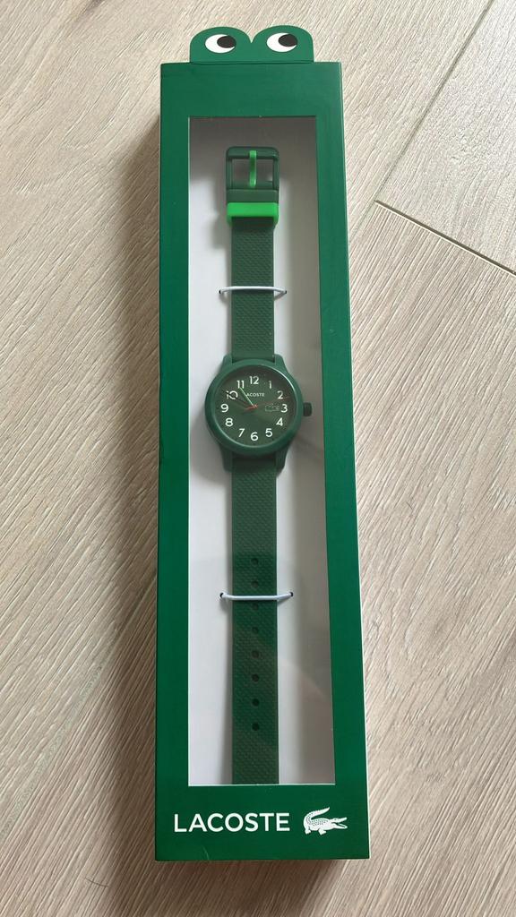 ACTIE Lacoste kinder horloge groen flexibele band, Ophalen of Verzenden, Zo goed als nieuw, Groen, Jongen