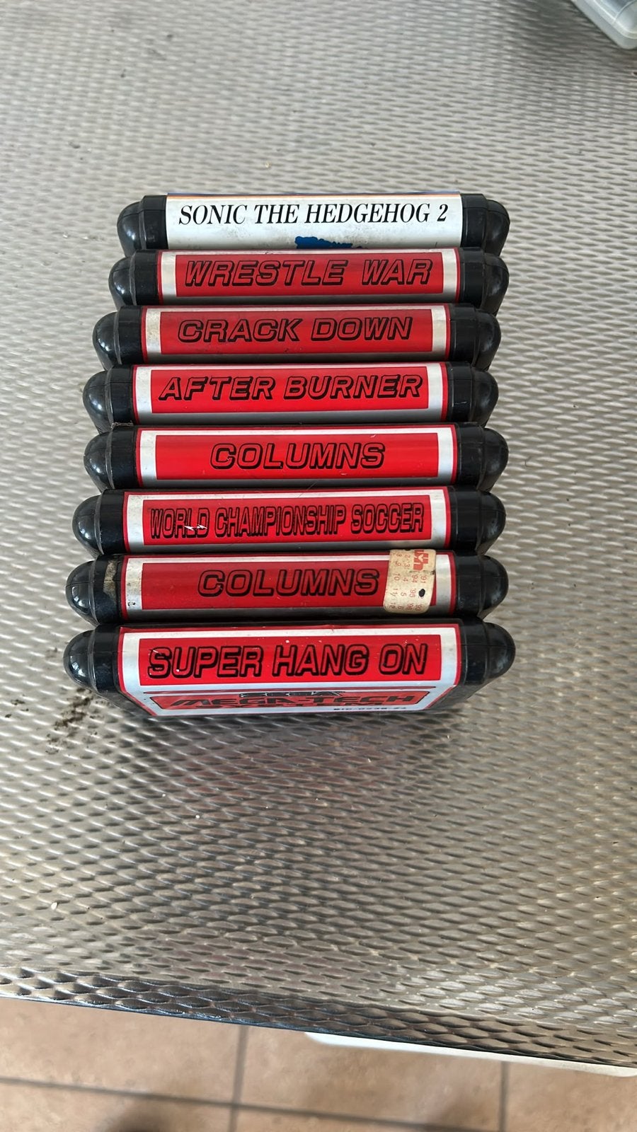 Sega Mega-Tech System cartridges met 8 spellen, Spelcomputers en Games, Spelcomputers | Sega, Ophalen, Mega Drive, Zonder controller