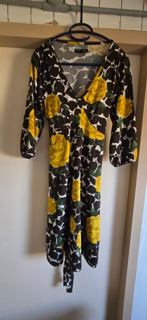 King Louie Jurk met Gele Rozen - Maat S, Overige kleuren, Ophalen of Verzenden, Knielengte, King Louie