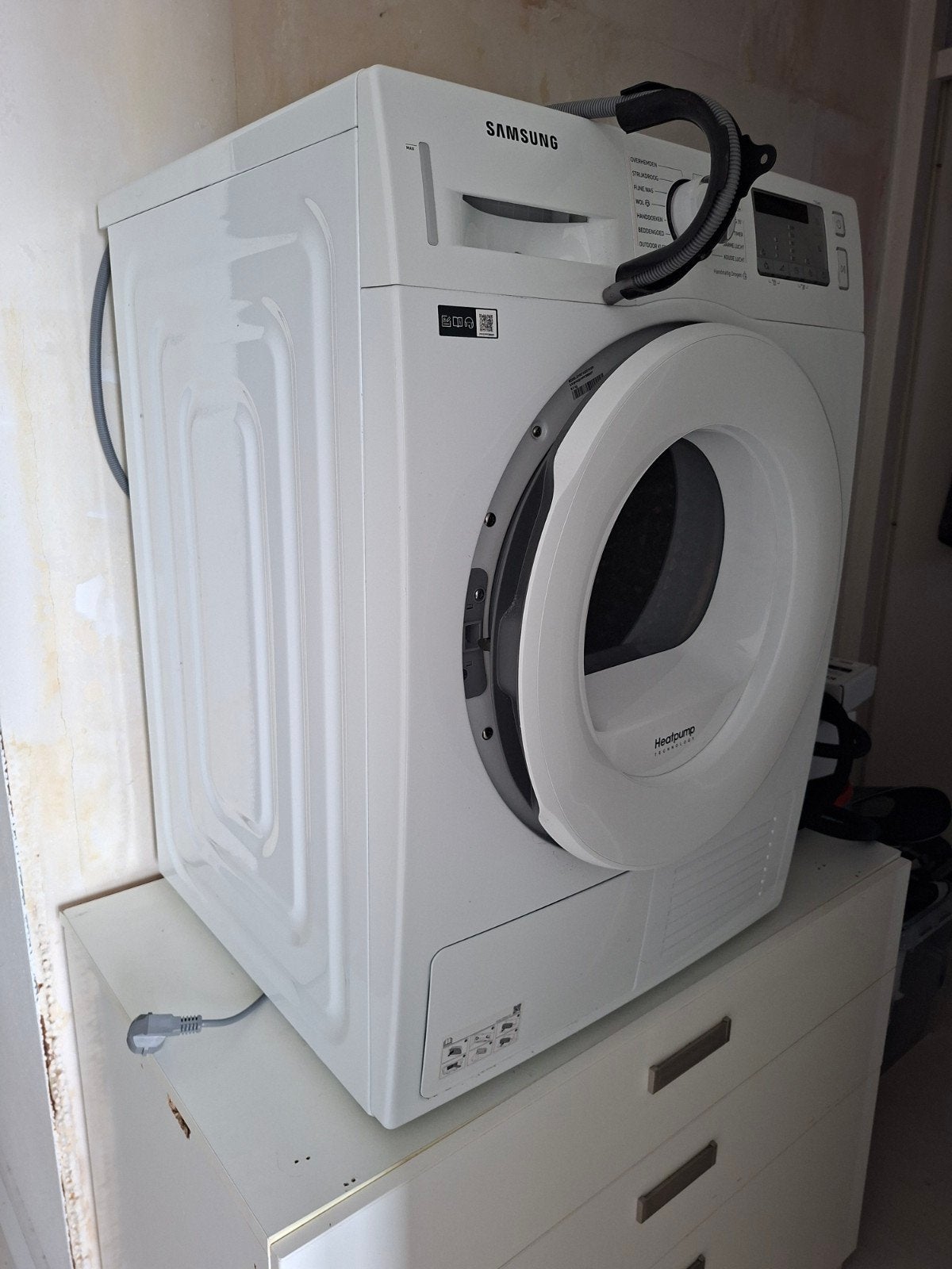 Gratis Samsung Condensdroger - Defect voor onderdelen/repara, 8 tot 10 kg, Ophalen of Verzenden, Voorlader, Niet werkend