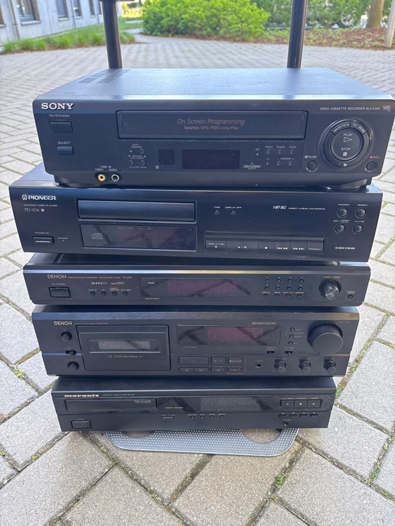 Vintage Audio Set: Sony, Pioneer, Denon, Marantz, Gebruikt, Cassettedeck, Losse componenten, Ophalen