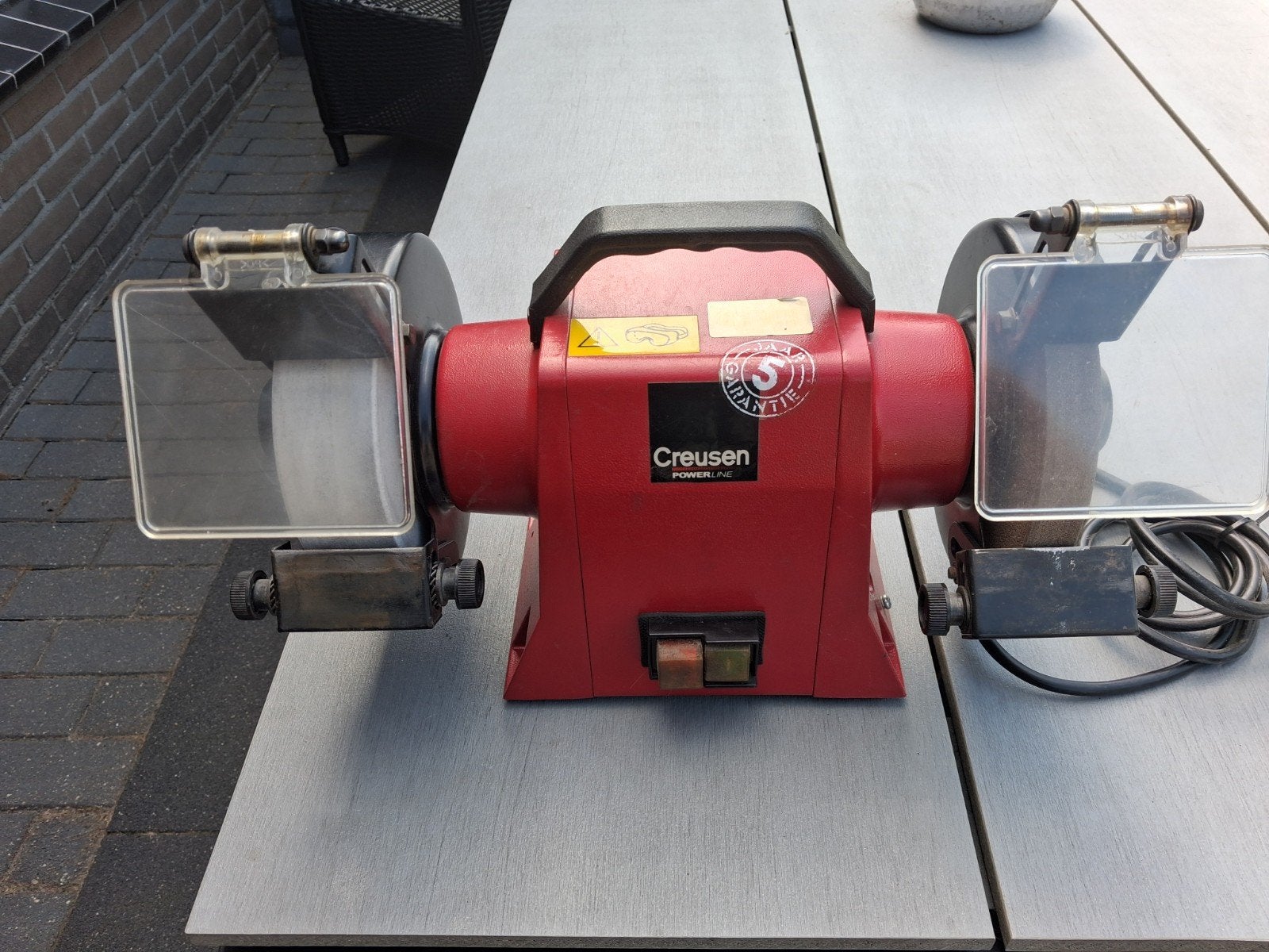 Creusen Power Pro Werkbankslijpmachine, Ophalen, Gebruikt, Minder dan 700 watt, Werkbankslijpmachine