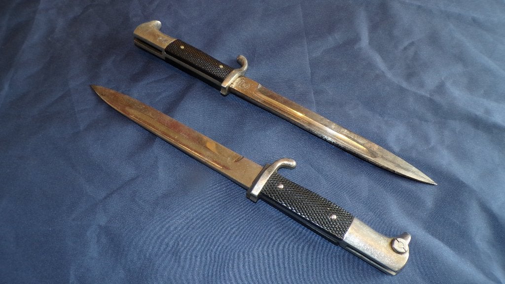 Set van 2 x K98 Paradebajonet (KS98), Verzenden, Landmacht, Duitsland, Mes of Dolk