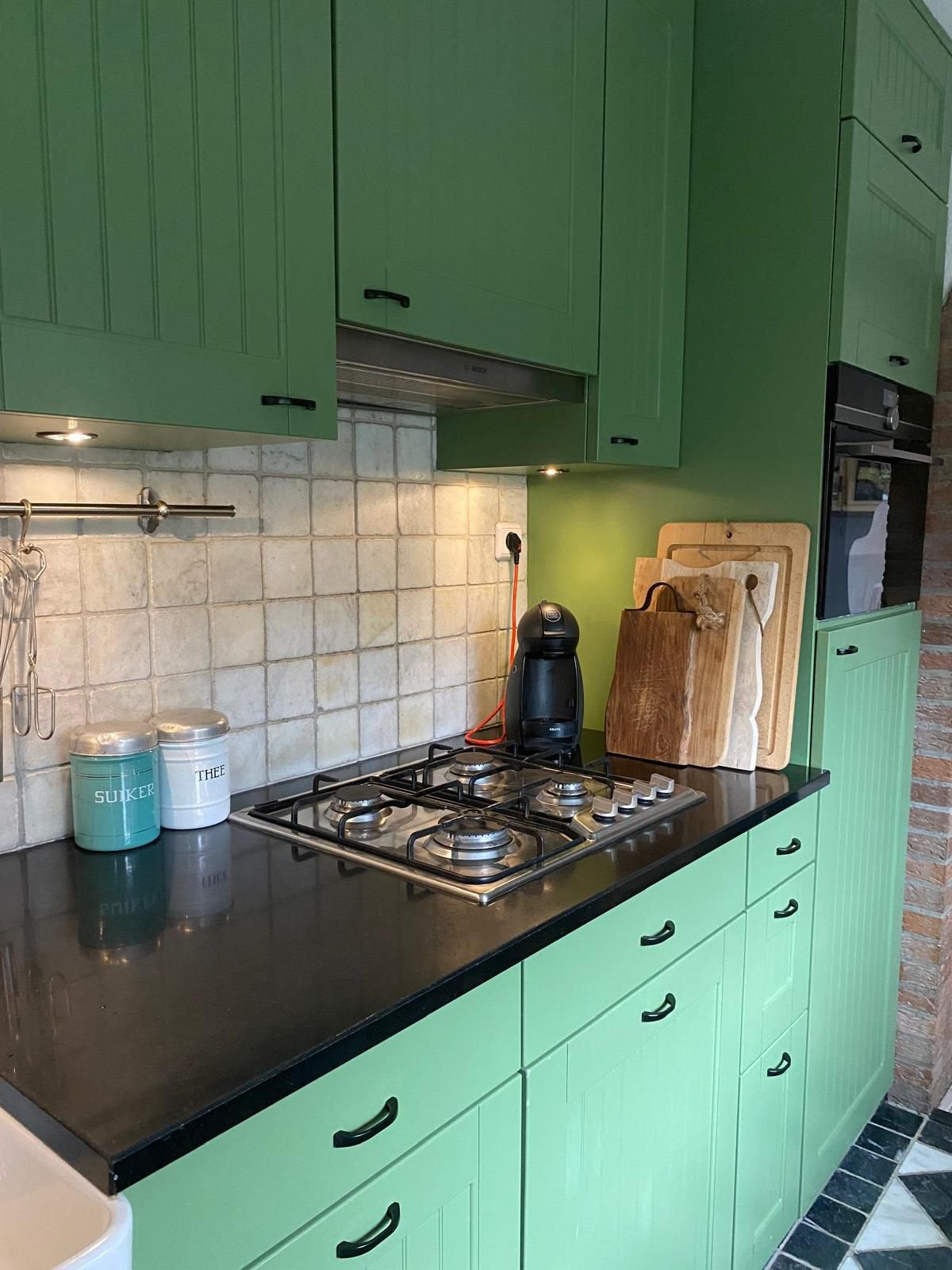 Complete keuken inclusief apparatuur - 3 meter breed., Ophalen, Gebruikt, Enkelwandige keuken, Composiet