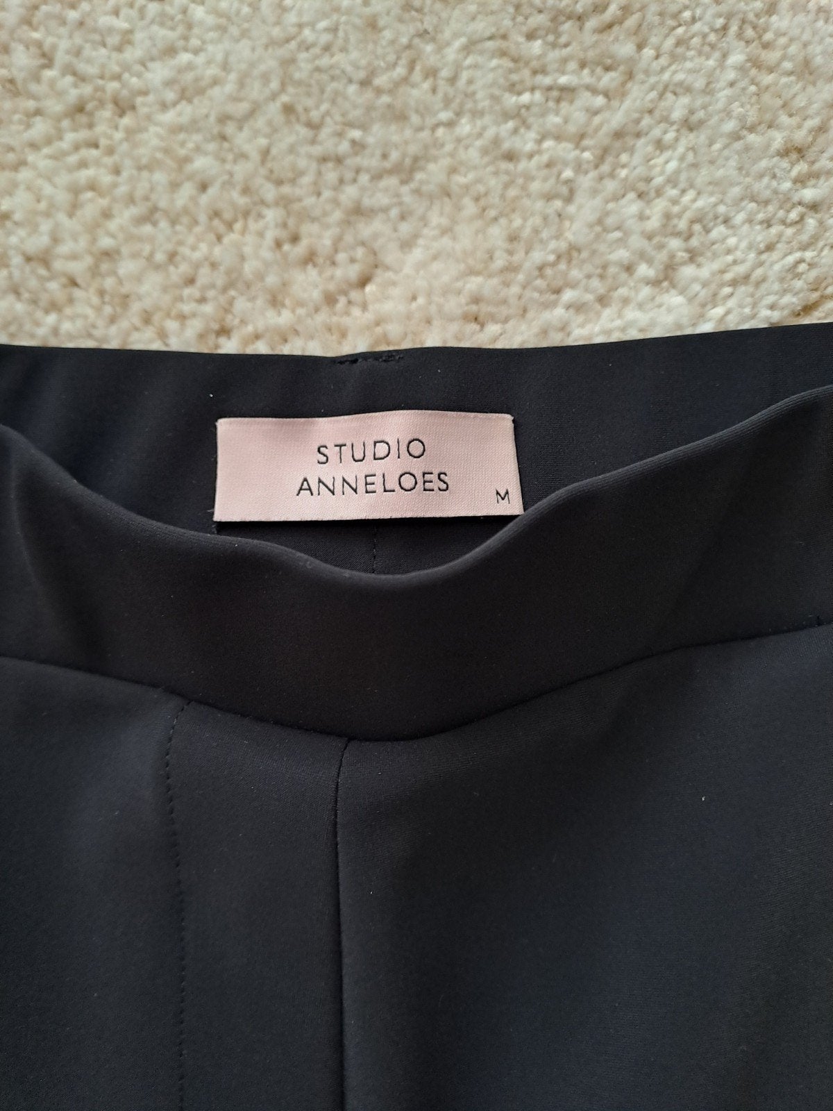 Studio Anneloes Lexie bonded trouser - Zwart, Maat 38/40 (M), STUDIO ANNELOES, Zwart, Ophalen of Verzenden