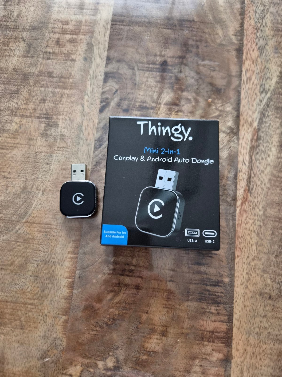Thingy. Mini 2-in-1 Draadloze CarPlay & Android Auto Dongle, Ophalen of Verzenden, Zo goed als nieuw