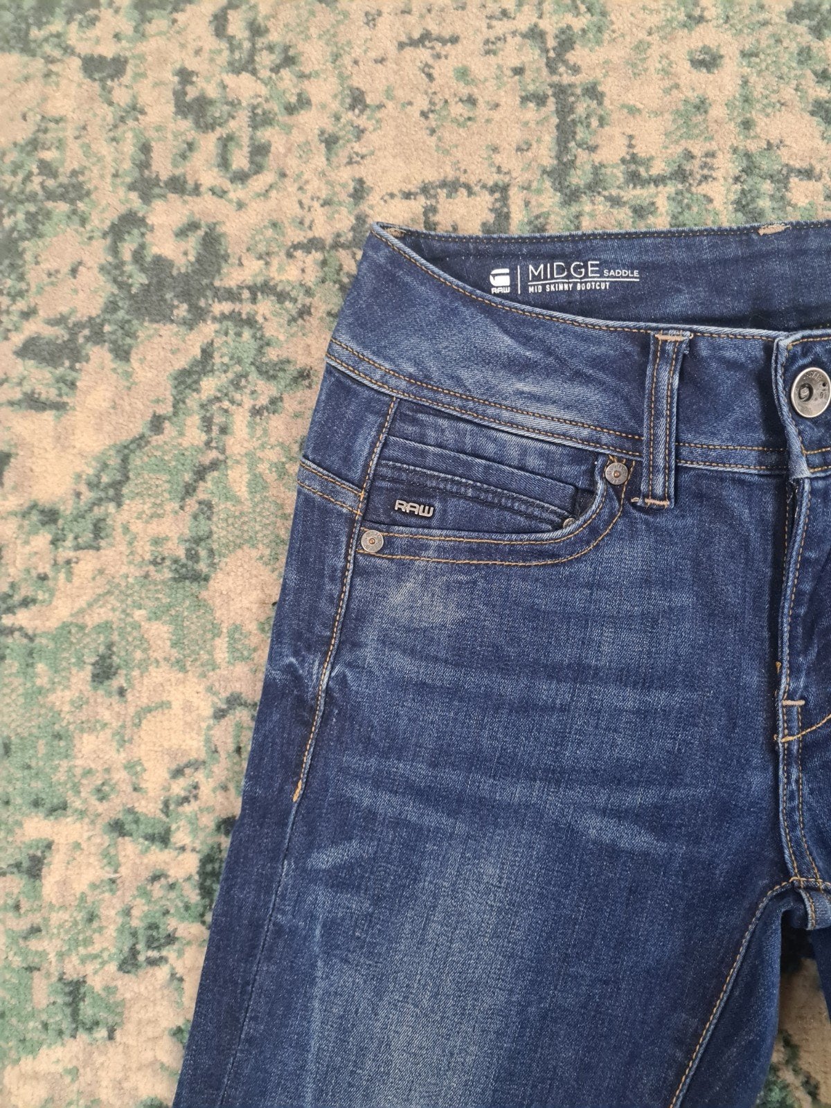 G-star raw midge saddle mid skinny W26 L28 WMN Tulsi2628, Blauw, Ophalen of Verzenden, W27 (confectie 34) of kleiner, G-STAR RAW