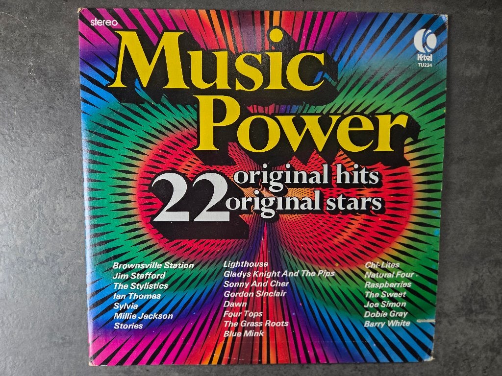 Music Power - 22 Original Hits Original Stars LP, LP, Gebruikt, Pop, Ophalen of Verzenden