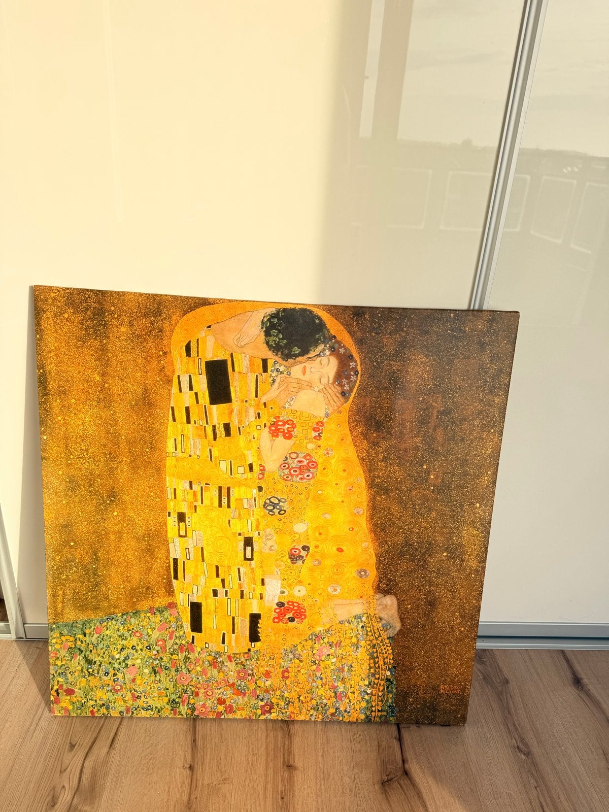 Ikea wanddecoratie - Gustav Klimt 'De Kus', Ophalen, 75 tot 100 cm, 75 – 100, Print