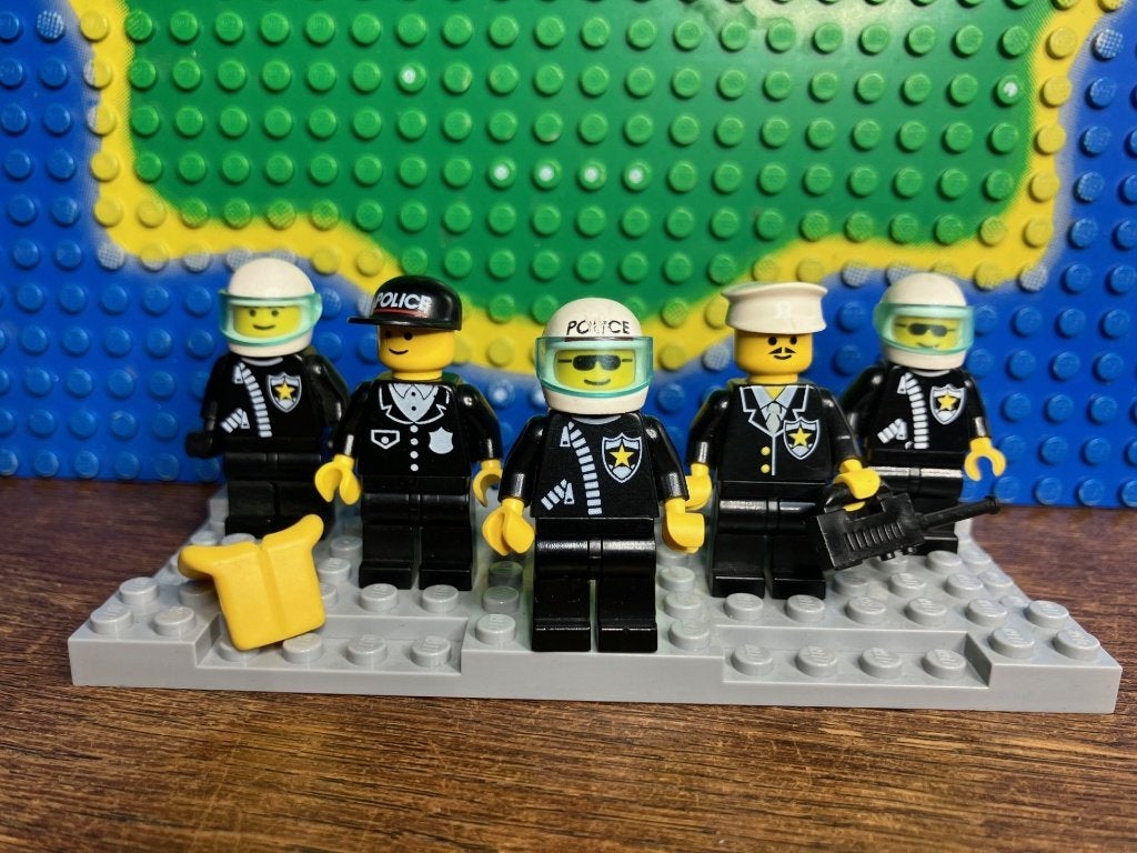 Lot LEGO Minifiguren Politieagenten Pol2, Ophalen of Verzenden, Gebruikt, Minifiguur, Lego