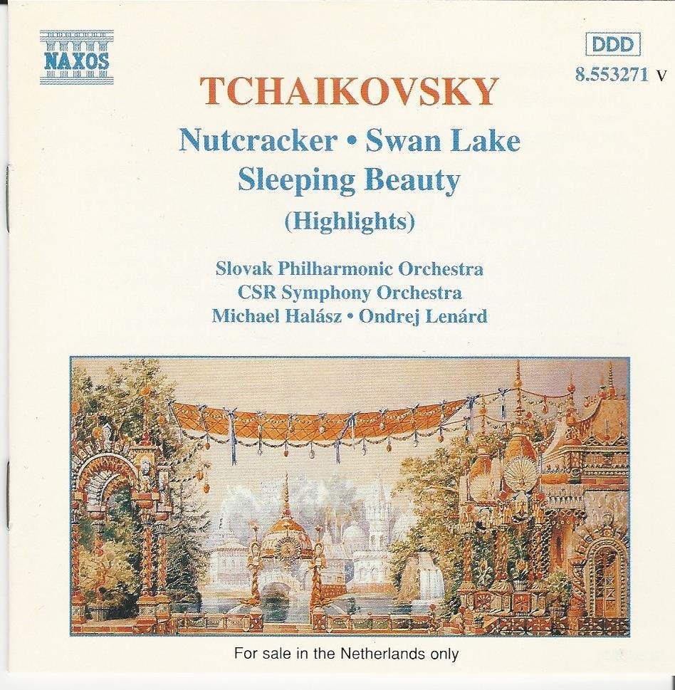 Tchaikowsky - Nutcracker,Swan Lake,Sleeping beauty = 1,99, Ophalen of Verzenden, Zo goed als nieuw, Romantiek, Inclusief boekje