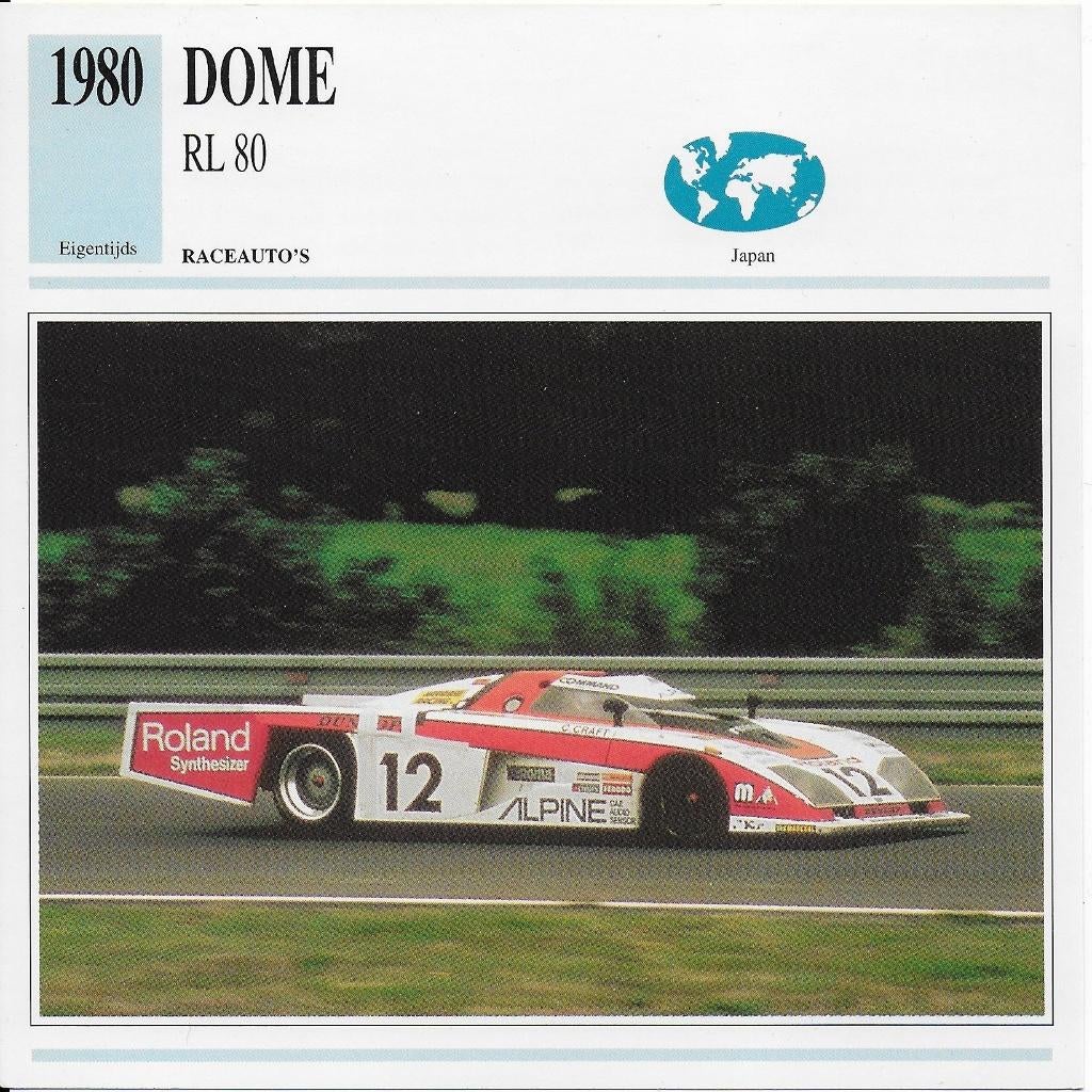 Ma857 autokaart dome rl80 ( 1980 ), Ophalen of Verzenden, Zo goed als nieuw, Auto's