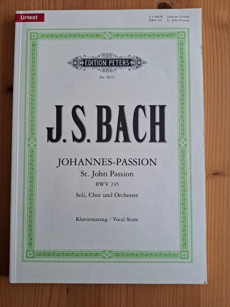 Johannes Passion J.S. Bach kooruitreksel, Muziek en Instrumenten, Bladmuziek, Ophalen of Verzenden, Nieuw, Artiest of Componist