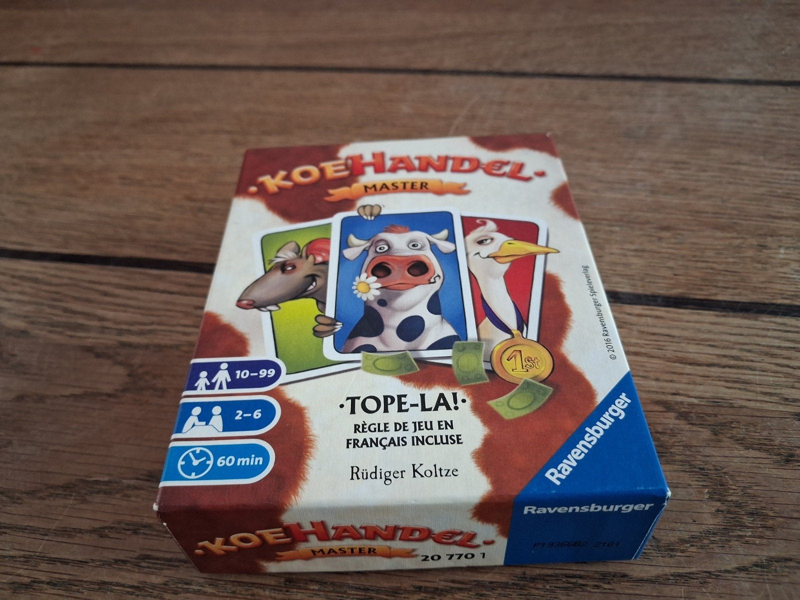Koehandel Master - Ravensburger kaartspel, Vijf spelers of meer, Ophalen of Verzenden, Zo goed als nieuw, Ravensburger