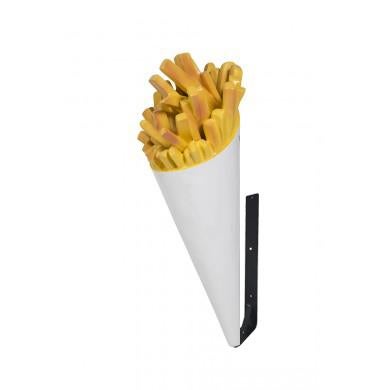 Patatzak 110 cm - frietzak polyester incl muurbeugel
