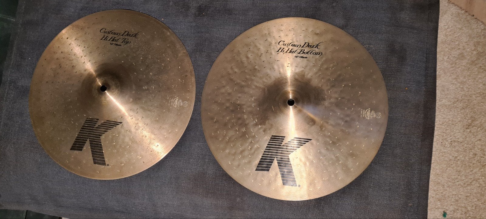 Zildjian K Custom Dark 14 inch hihats, Muziek en Instrumenten, Ophalen, Gebruikt, Overige merken