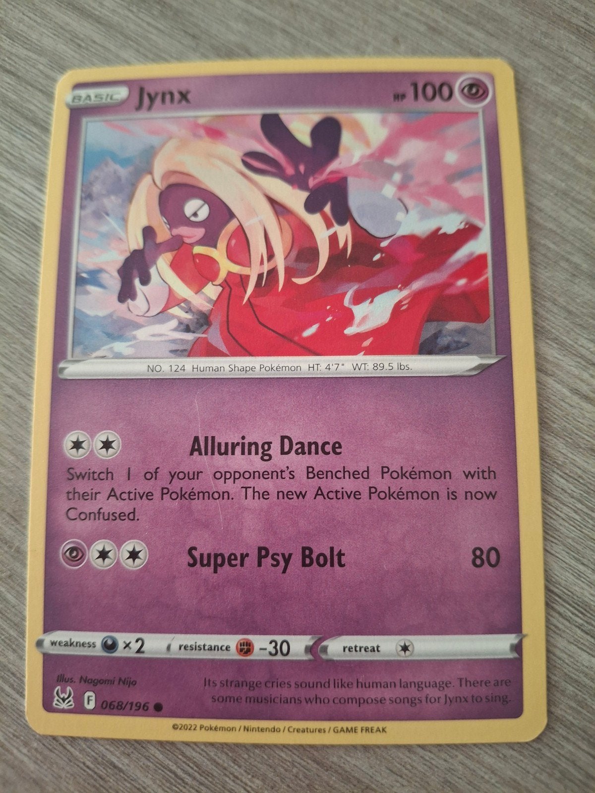 Pokémon Kaart Jynx (068/196) - Losse Kaart, Ophalen of Verzenden, Zo goed als nieuw, Losse kaart