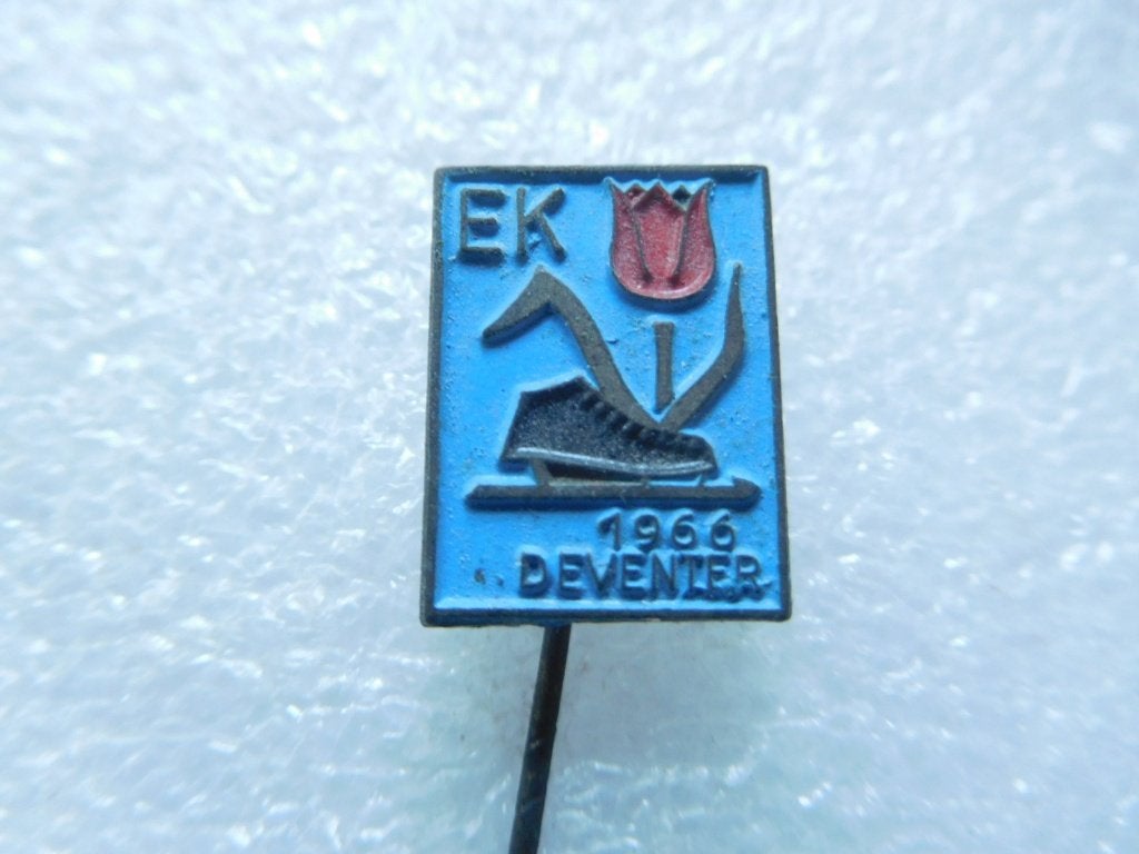speldje schaatsen EK 1966 Deventer, Verzenden, Zo goed als nieuw, Overige onderwerpen