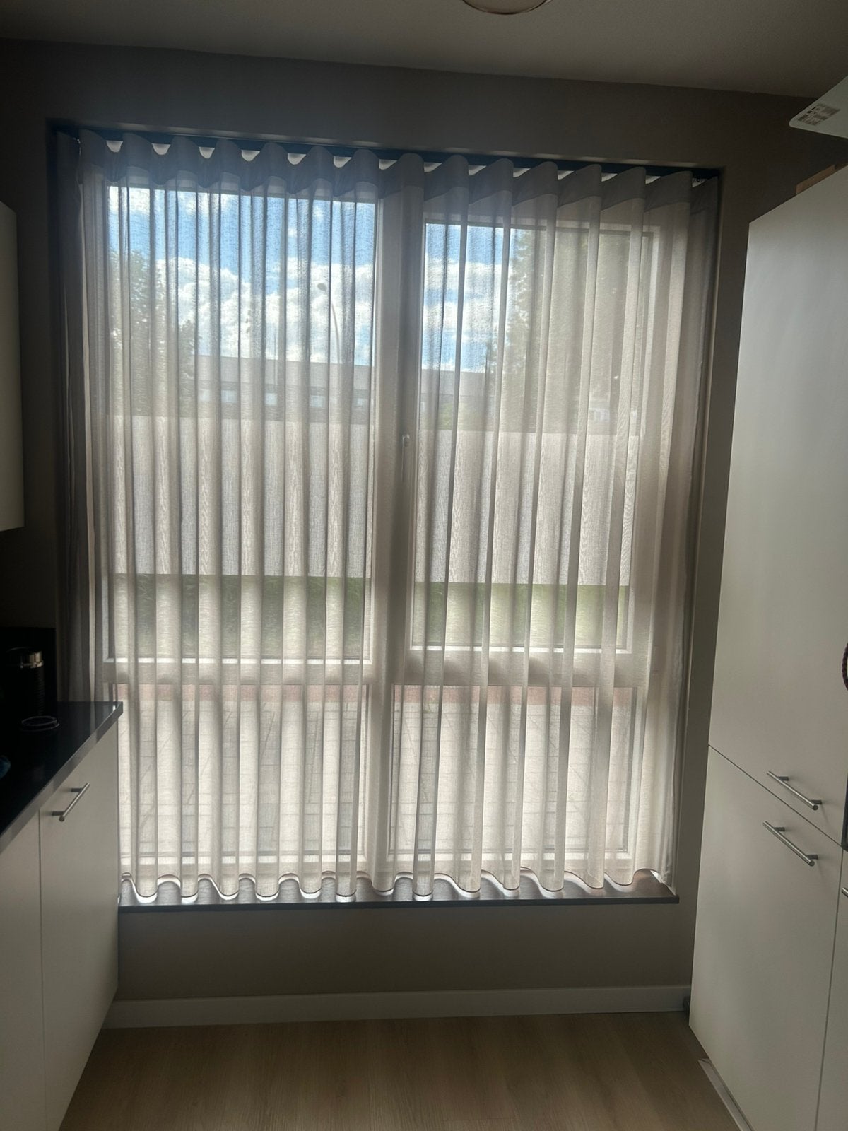 Wave gordijn “bram” op maat gemaakt bij kwantum, Huis en Inrichting, Kwantum, Ophalen, Zo goed als nieuw, Gordijn