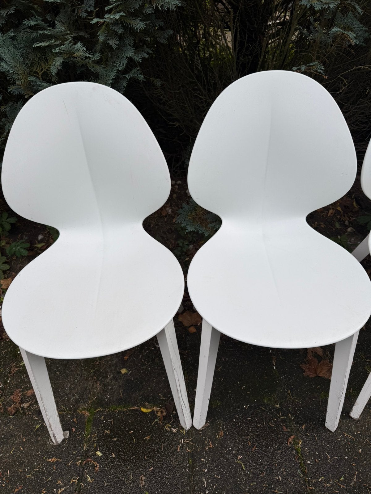 Eetkamer of tuinstoelen, Gebruikt, Wit, Vijf, Zes of meer stoelen, Ophalen