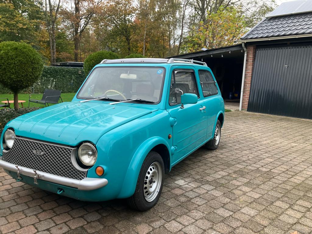 Nissan Pao, Auto's, Stof, Beige, 4 cilinders, Blauw