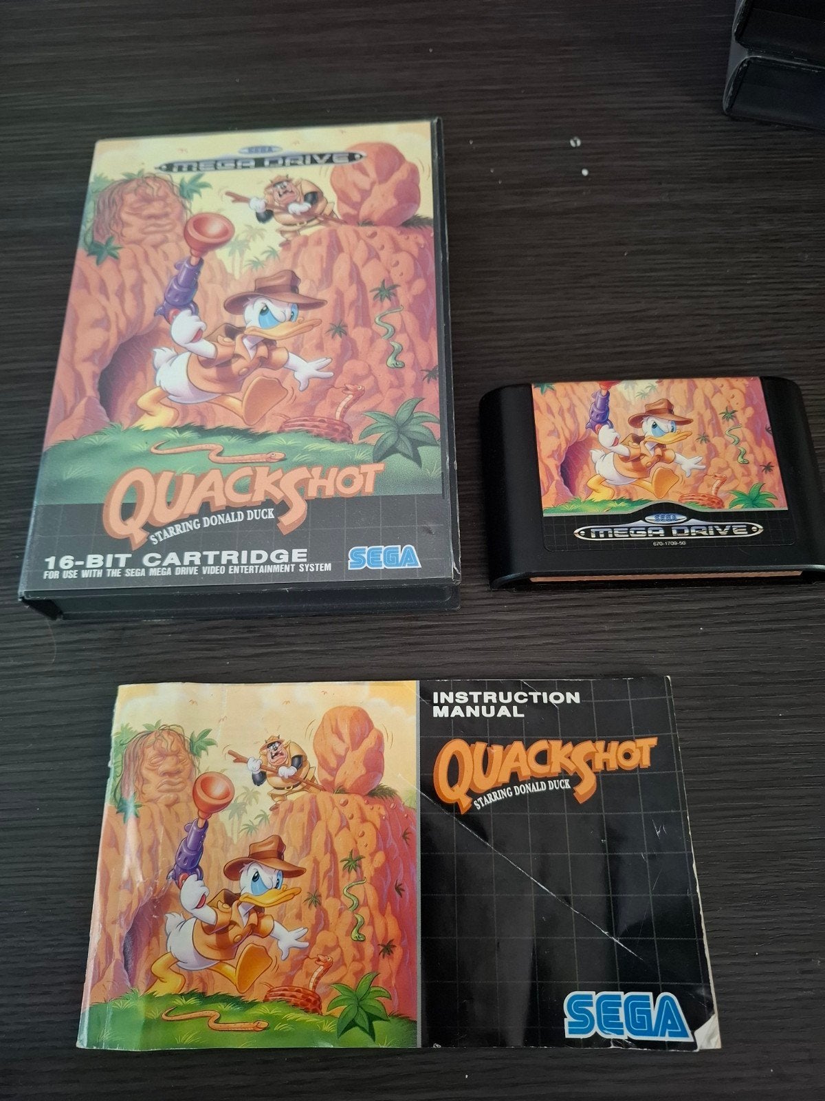 sega game Quackshot, Spelcomputers en Games, Games | Sega, Gebruikt, 1 speler, Ophalen of Verzenden, Vanaf 3 jaar