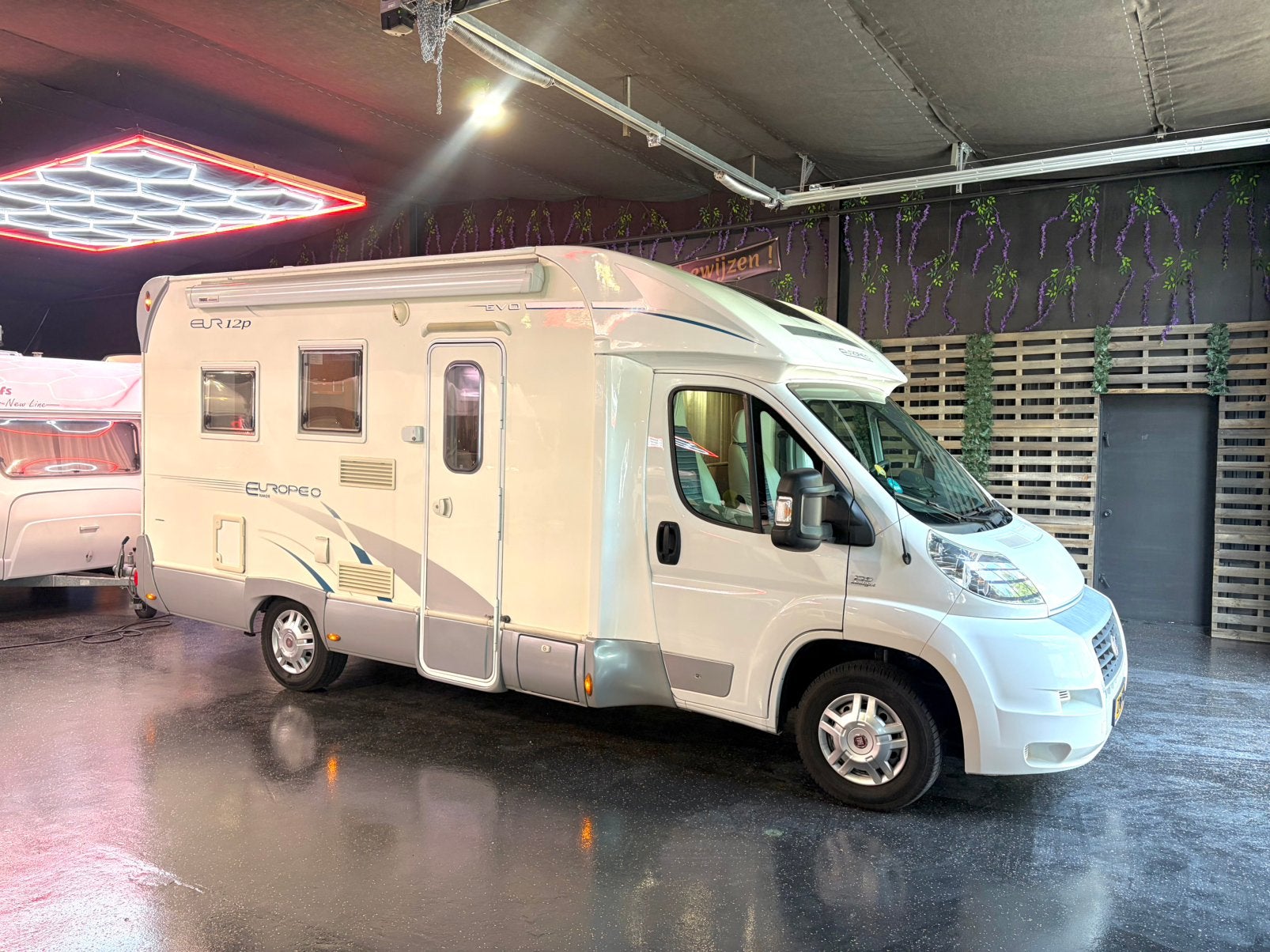 Keurige Fiat Rimor Europeo 12P#2.3M 131pk#Airco#2010#Compact, Caravans en Kamperen, Campers, Ringverwarming, Fiat, Luifel, Bedrijf