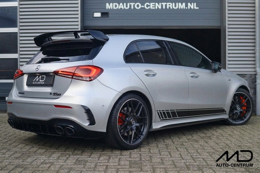 Mercedes-Benz A-klasse AMG 45 S 4MATIC+| Pano| Aero| Schaals, Auto's, Automaat, Gebruikt, 4 cilinders, 1535 kg