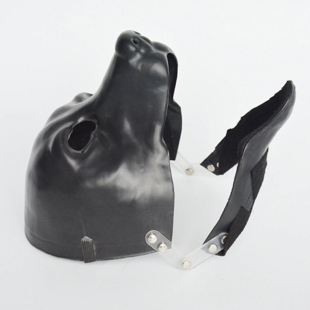 Zwart Honden Masker Met Bewegende Mond Latex Dier Hond Furry, Verzenden, Nieuw, Feestartikel, Overige